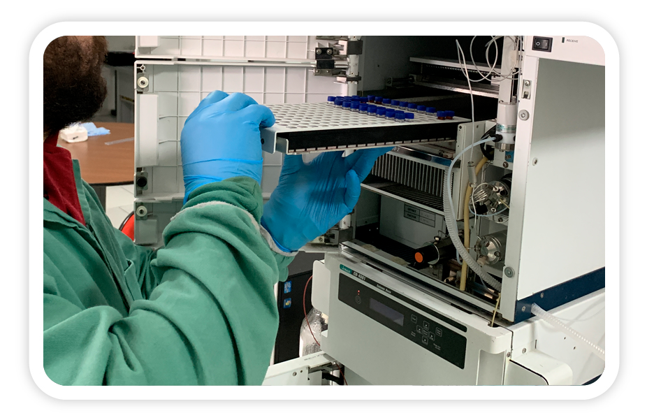 Bandeja do HPLC